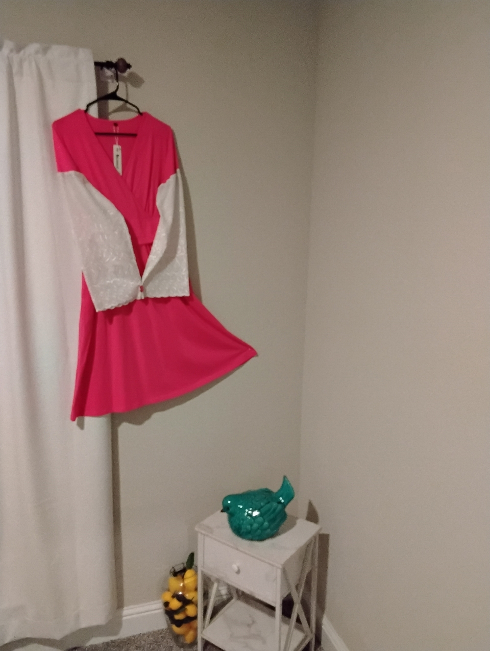 Hot Pink Knee Length BOHO Dress 😘